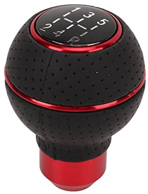 Keenso Schalthebelkopf, Schaltknauf 5-Gang M8 M10 M11 M12 Universal Aluminium Auto Auto Schaltgetriebe Schaltknauf (Rot)