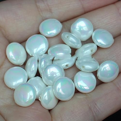 Halbgebohrte Muschelperle Tropfenform Perlen 5x8mm-16x25mm 2Stk, Für DIYSchmuckherstellung! Gemischter Großhandel für alle Artikel !-10mm 2St