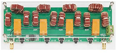 Koanhinn 1.8-30MHz -100 Shortwave RF Filter for Shortwave Power Amplifier Radios 5 Band 100W CW 200W SSB