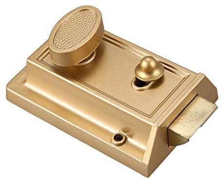 Herklotzn Türschloss, Zylinderschloss für Eingangstür, Gold-