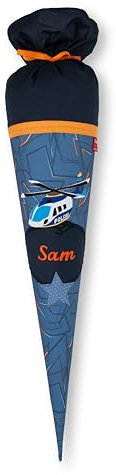 Step by Step Schultüte Star Helicopter Sam aus Stoff mit Namen