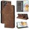Coque ZTE Nubia Z60 Ultra 5G, [Technologie de Blocage RFID] Housse Portefeuille, Etui pour ZTE Nubia Z60 Ultra 5G avec Fonction Stand-Marron