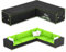 UIRWAY housse salon de jardin exterieur en Forme de L, (286x222x87 cm) Tissu Oxford 420D, Coupe-Vent et résistante aux UV Housse de canapé d'extérieur housse de protection salon de jardin