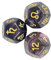 Sharplace 4X 3 Stück Acryl Astrologie Zeichen Würfel, Rollenspiel, Sternbild Zeichen Würfel, Karten Würfel für Party Konstellation Wahrsagerei