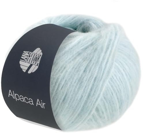 LANA GROSSA Alpaca Air | Leichtes Alpaka-Schlauchgarn | Handstrickgarn aus 62% Alpaka (Baby), 27% Polyamid & 11% Schurwolle (Merino Fein) | 50g Wolle zum Stricken & Häkeln | 140m Garn 28