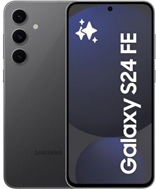 Samsung Galaxy S24 FE AI Smartphone ohne Vertrag, AI Handy mit Android, 8 GB RAM, 128 GB Speicher, 50-MP-Kamera, Lange Akkulaufzeit, Graphite, 36 Monate Herstellergarantie [Exklusiv bei Amazon]