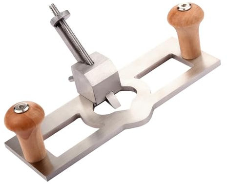 Fresatrice Regolabile con Lama 3 Mm 6 Mm Utensile Manuale in Pino in Acciaio Inossidabile Maniglia Comoda per la Lavorazione del Legno Fai-da-te con Fermo di profondità