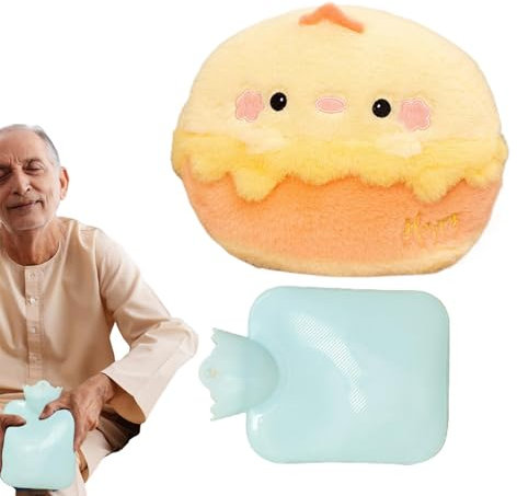 Wärmflaschen,Wärmflasche mit Bezug | Cartoon-Plüsch-Wasserflaschen-Heizkissen - 500 ml tragbarer Handwärmer, auslaufsicher, mit heißem Wasser, niedliche Kuscheltiere, Heizung für Damen, Herren, Kinder