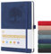 ztowoto Foderato Quaderni A5 Copertina Rigida, Pelle PU Spesso Quaderno Per Scrivere 8.3 X 5.8,192 Fogli Notebook A5 Con Passante Per Penna, Legame Elastico, Journal Per Lavoro, Studio (Blu Navy)