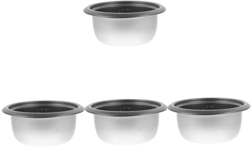 Alipis 4pcs Rice Cooker Liner Rice Cooker and Steamer Single Pot Rice Cooker Pot Replacement Stock Pot with Lid Rice Cooker Tiger Pans Oven Rice Cooker Commercial Rice Cooker Aluminum