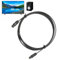 Cavo audio in fibra digitale – 1,5 m OD2.2 Square cavo audio | Cavo ottico durevole con connettori in metallo per TV, altoparlanti, home theater e audio bire setup lunga durata