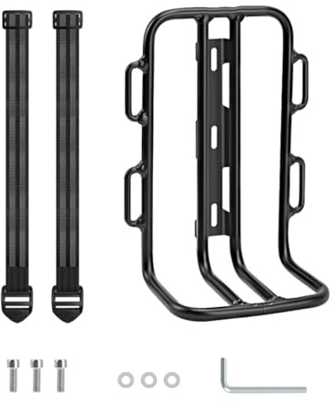 HOUSON Aluminum Front Bike Rack (204g) | Lightweight & Welded Construction | 3-Point Mounting | For MTB/Road Bike/Touring Bike