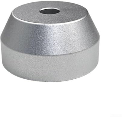 7 Zoll Vinyl Adapter für 45 U/min und leichtes Plattenspieler-Zubehör (Silber)