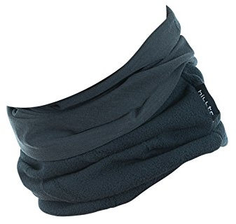 Hilltop® Polar Multifunktionstuch mit Fleece, warmes Motorrad Halstuch, Schlauchschal, Ski Gesichtsmaske für Damen und Herren, Farbe:Grau uni