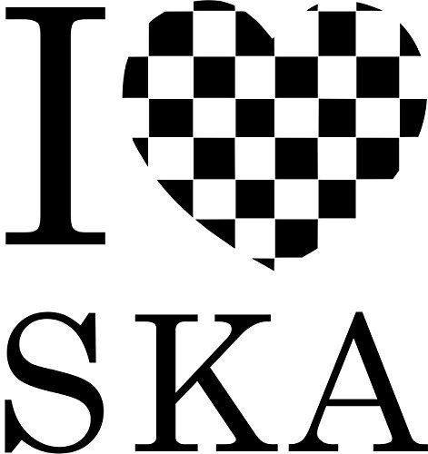 Wandtattoo: 'I Love SKA' Musik, Music // Farb- und Größenwahl (Flieder - 470 mm x 450 mm)