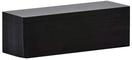 Extra lange Plastikkarten | PVC Karten Schwarz Matt | 140 mm x 50 mm x 0,5 mm | Für Preisauszeichnung und Etiketten (100)