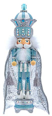 Kurt S. Adler HA0462 Nussknacker, Blau, Silber