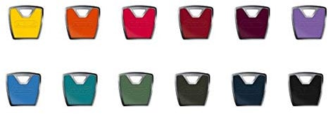ABUS Design-Clip für XP20S Schlüssel - Farbkappe zum selber wechseln - 12 lichtblau (1 Set)
