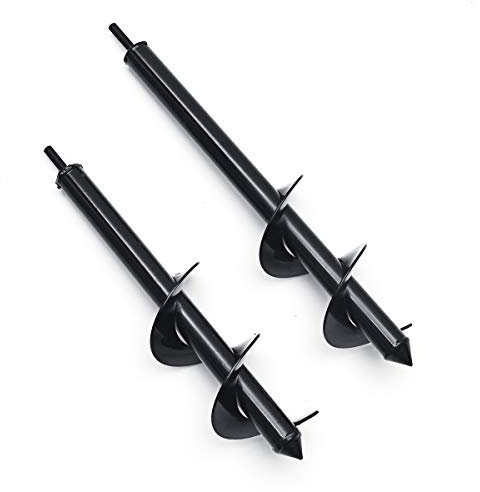 TuToy 8X35/40Cm Garden Auger Earth Planter Drill Post Hole Digger Earth Planting Drill For Electric Drill - 35Cm