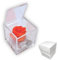 PREMIUM ROSE - Cubo Rosa Stabilizzata 5 cm con Marmo di Carrara Made In Italy - Rosa Eterna Stabilizzata Idea Compleanni e Celebrazione Nuovi Traguardi - Arancio 1056