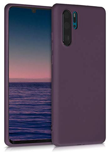 kwmobile Case kompatibel mit Huawei P30 Pro Hülle - Schutzhülle aus Silikon metallisch schimmernd - Handyhülle Metallic Brombeere