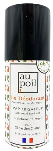 AU POIL Sebastien Chabal Deodorant Spray Moschusfrische ohne Treibgas oder Aluminiumsalze
