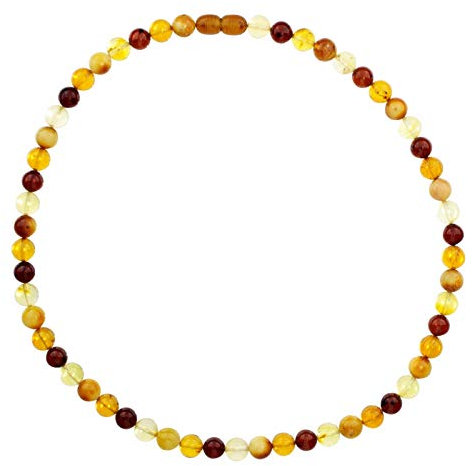 Kette - Kugel 8 mm - Bernstein -,