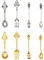 PandaHall 32pcs Alloy Spoon Pendant Fork Charms Tibetan Style Spoon Shape Charms for DIY Necklace Jewelry Making, Golden & Antique Silver