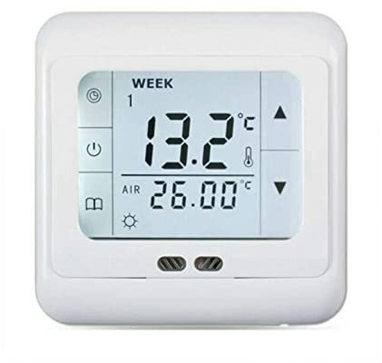 HEZHU Thermostat Fußbodenheizung Digitales Heizungsthermostat 16A Raumthermostat Thermostat Touchscreen Programmierbar für Fussbodenheizung Wasser Heizung Wandheizung Wandthermostat mit LED (1)