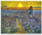 Leinwand Wandkunst Vincent van Gogh Bilder-Berühmte Kunstdrucke -Impressionismus Kunst Poster Landschaft Gemälde Druck auf Leinwand(Der Sämann, Sämann mit untergehender Sonne)80x104cm(31x41in)Rahmen