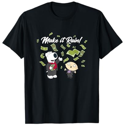 Family Guy Make it Rain Brian and Stewie Funny Cartoon T-Shirt