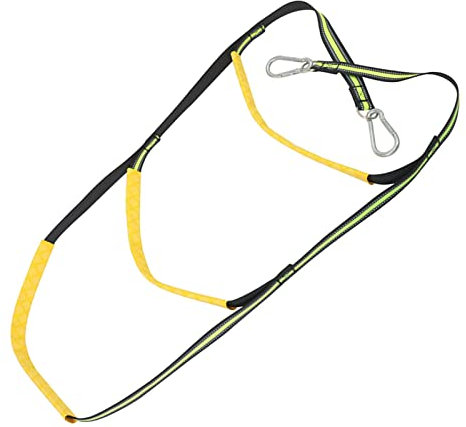 Perfeclan Nylon 3-Stufen-Boots-Strickleitern, Assist-Schwimmleiter-Angel-Strickleiter-Boots-Klappleiter, passend für Motorboot-Schlauchboot-Segelboot-, Fluoreszierend