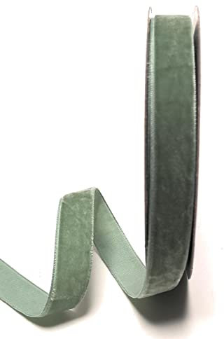 s.dekoda Dekoband Samt 10m x 15mm Mintgrün - Mint Samtband Samtborte Schleifenband [D1244-112]