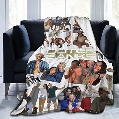 Outer Banks Fleece-Überwurfdecke, ultraweiche, gemütliche, luxuriöse flauschige Decke für Couch, Bett, Sofa, leichte, warme Plüschdecken, Bettwäsche für alle Jahreszeiten