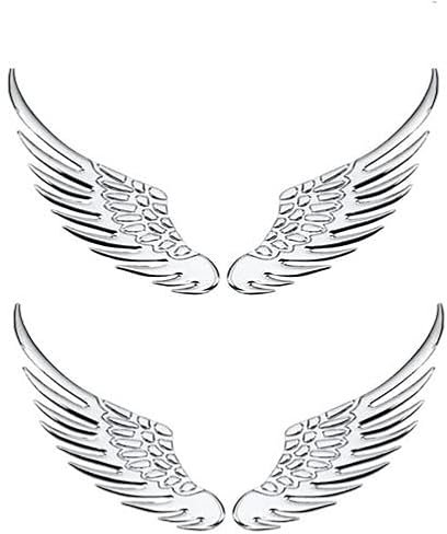 Fulenyi 1 Paar Tier Auto Dekoration, Metall-Adler, Selbstklebend, Auto Abzeichen, Emblem, Aufkleber für universelle Autos, Motorräder, Auto-Styling, dekoratives Zubehör