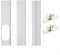 3PCS Klimaanlage Flügel-Kit-Brett Einstellbare Mobile Dämpfer Tragbare Flügel-Kit, Geeignet für Klimaanlage Zubehör, 55-160 cm (Fensterdurchführung, Klimaanlage Zubehör, Abluftschlauch)