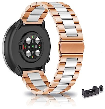 Armbänder für Polar Ignite 2/Ignite 3 ArmBand Rostfreier Stahl Klassisch Faltschließe Armband für Polar Ignite 2/Ignite 3 Armbänder Metall Ersatz Loop Band für Polar Ignite 2/Ignite 3 ArmBand (M)