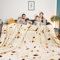 Excervent Übergroße, quadratische Decke, Tortilla-Burritos, Flanell-Decken, 290 g/m², doppelseitig, lustig, realistisch, Lebensmitteldecke, superweich, große Taco-Decken, Beige