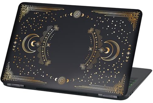 Finest Folia Laptop Film Cover, Abstract Adhesive Film, Notebook Sticker, Protective Cover, Self-Adhesive Vinyl Skin Sticker (LP97 Mandala, 13-14 Inches)