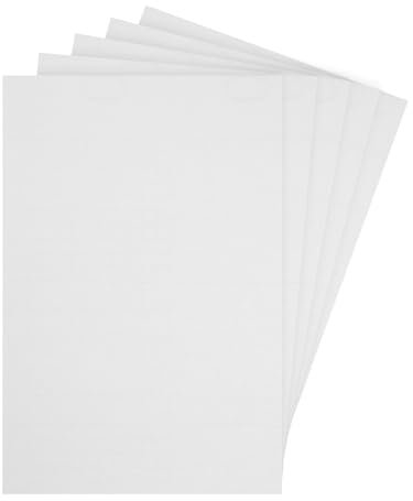 sourcing map Dollhouse Wallpaper and Flooring Set 12 Inch x 8 Inch White Elegant Paper Floorboards 5 Pcs