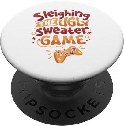 Das Spiel mit den hässlichen Pullovern schlitten PopSockets mit austauschbarem PopGrip