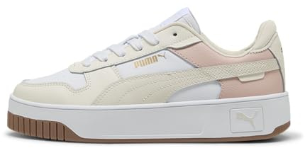 PUMA Damen Carina Street Sneaker, White-Alpine Snow-Frosted Ivory, 39 EU