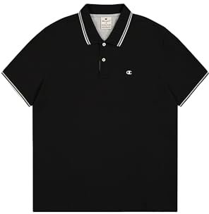 Champion Men's Legacy-Polo with Chest Logo Shirt, Black (KK001), XXL