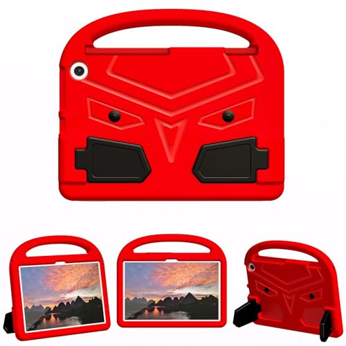 OQQPXIUY Tablet PC Bags Cases Sleeves Tablet Case Compatible with Kids Compatible with Kindle Fire Max 11 2023 Release/HD 11 Case - Lightweight EVA Shockproof Protective Handle Stand Cover(Red)