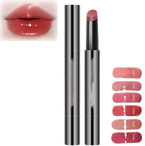 Glänzender Lippenstift, feuchtigkeitsspendender Shine Lipgloss, feuchtigkeitsspendender getönter Lippenbalsam, lang anhaltender, wasserfester, lichtechter Lippenstift-Lipgloss (04#)