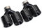 Quad Carbon Fiber Auspuffblende Kompatibel for BMW F10 F11 535d 535i 640i 640d Bis Zu G30 G31 Auto Auspuff System Düse Tailtip