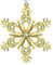 West style Goldener Weihnachtsbaumschmuck – Metallische Schneeflocke zum Aufhängen, Heimdekoration, hängendes Andenken, Geschenk (2024, A, goldene Schneeflocke)