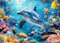 AveJoys Puzzle für Erwachsene 1000 Teile Delphin 70 x 50 cm Puzzles für Erwachsene Pädagogisches Spiel Herausforderung Spielzeug 1000 Teile Puzzles für Erwachsene Kinder