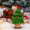 Christmas Decorations Sale Clearance Hand Knitted Simulated Christmas Tree Wooden Potted Knitted Decorations With Colorful Balls And Red Balls For Car And Home Office Classroom Two Colors