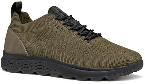 Geox Men's U Spherica A Trainers, Green, 12 UK